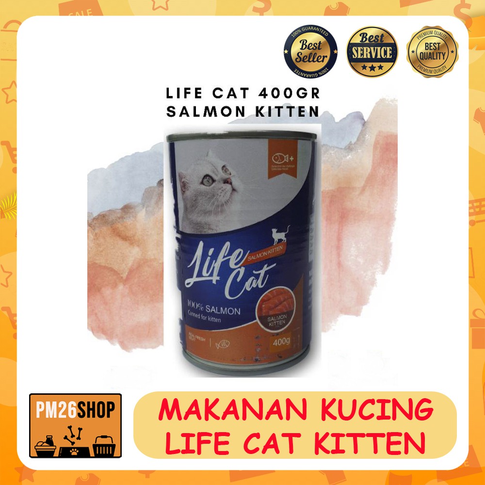 Cat Food Makanan Kucing Life Cat Kitten Kaleng 400 Gr