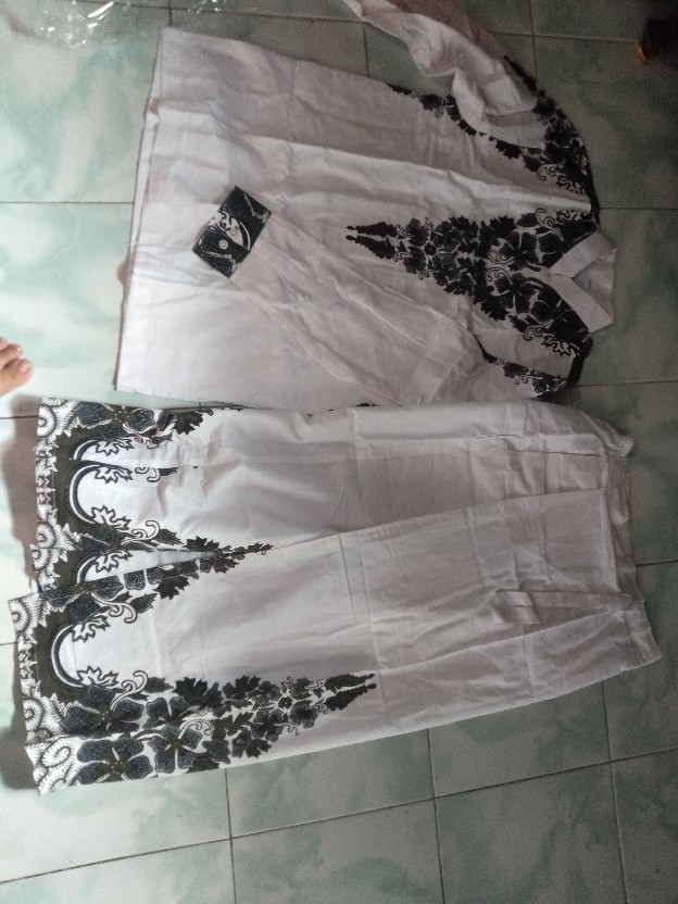 Batik Solo Modern Set Sarung Celana Dan Koko Kembang Gunungan