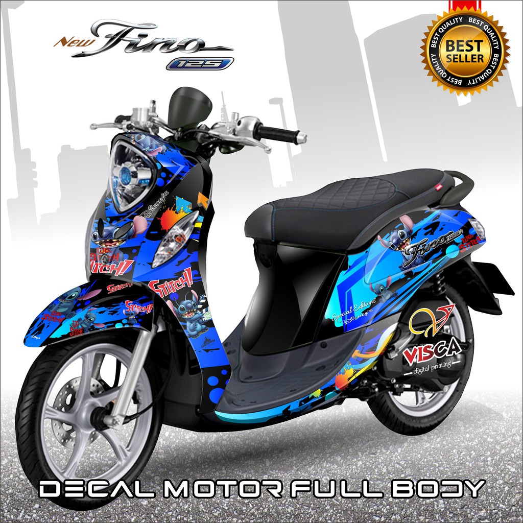 Jual Sticker Decal Fino 125 Full Body Dekal Fino Full Body Stitch Indonesia Shopee Indonesia