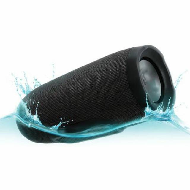 JDL Charge 3 Wireless Bluetooth Speaker Waterproof IPX7 - Black