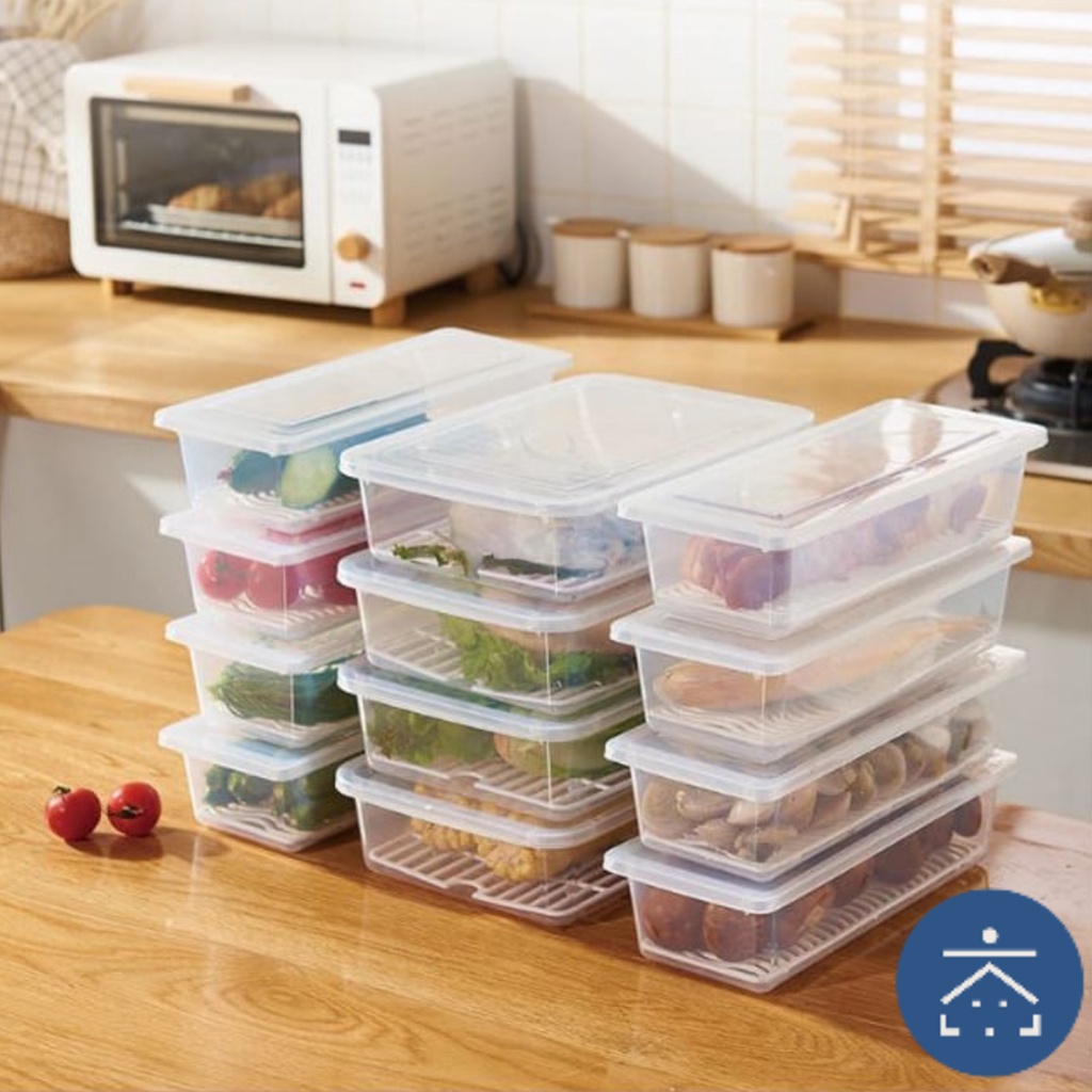 PROMO TERLARIS Kunataruma - Toples Plastik Murah Bening Kotak Kecil Makanan Unik Kulkas Import Lucu