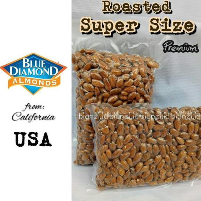 

Terbaru Premium Blue Diamond-Roasted Almond (SUPER SIZE) 500 grams
