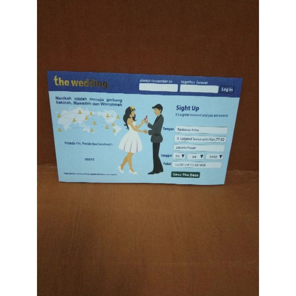 ERBA 88215 + PLASTIK Era Baru Blangko Undangan Nikah