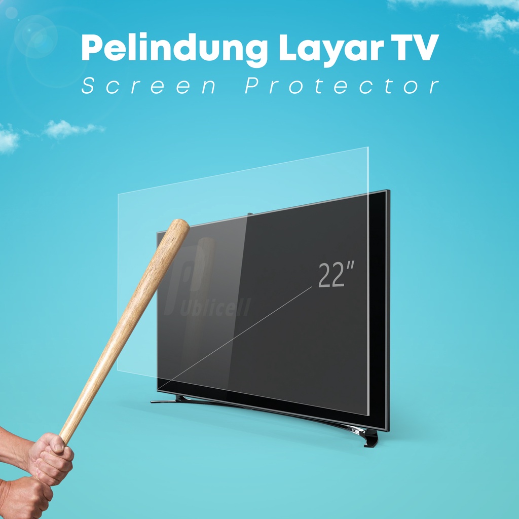 Pelindung Layar TV 22" Inch | Screen Protector TV | Screen Guard TV | Pelindung Layar TV LED LCD