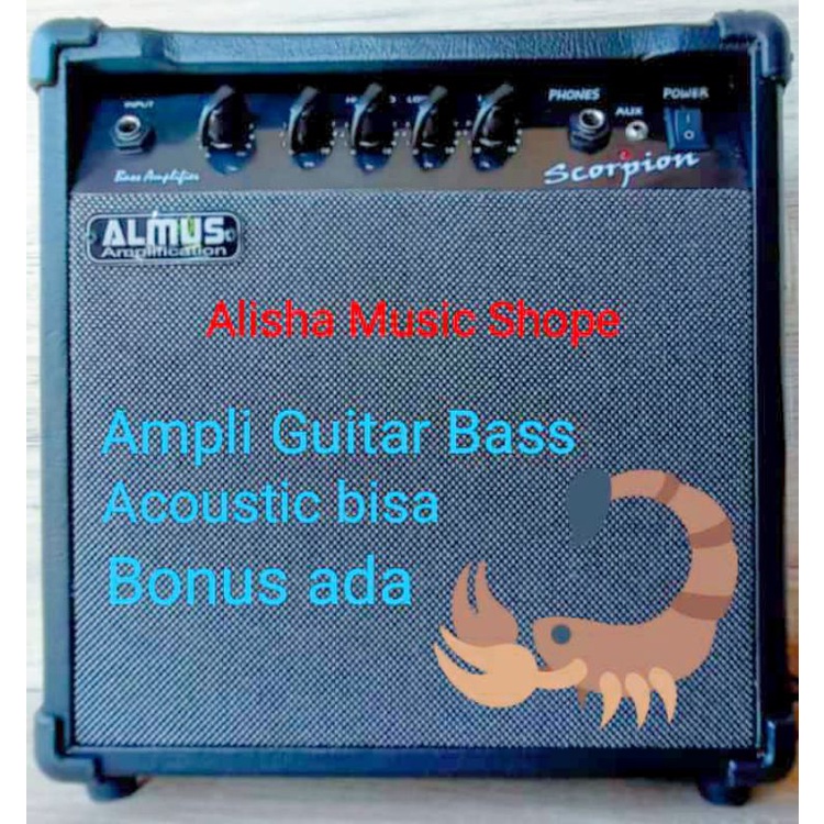 AMPLI GITAR BASS ALMUS Slim Scorpion with Aux