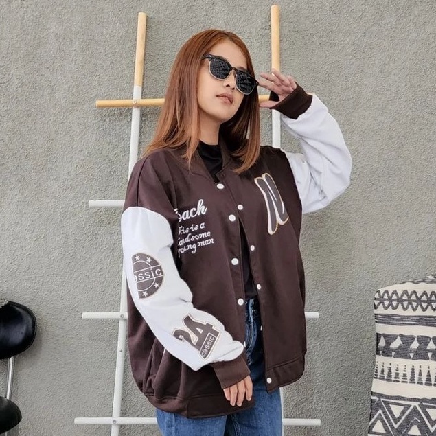 MVP - N Baseball XXL - Jaket Baseball Oversize Unisex