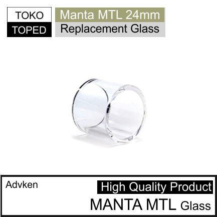 Advken MANTA MTL Replacement Glass | single coil kaca tube tabung tank