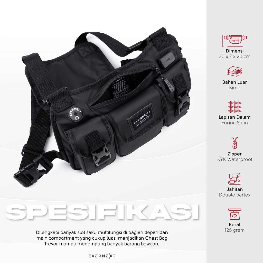 Terlariis!!!Chest Bag Rig Tas Dada Multifungsi Biker Motor Waterproof Waist Bag Tas Dada Chest Bag Chest Rig Bag Multifungsi Murah Tas Dada tas bahu pria chestbag tactiical pria tas pelindung dada bikers sepeda  pria kualitas ori anti air