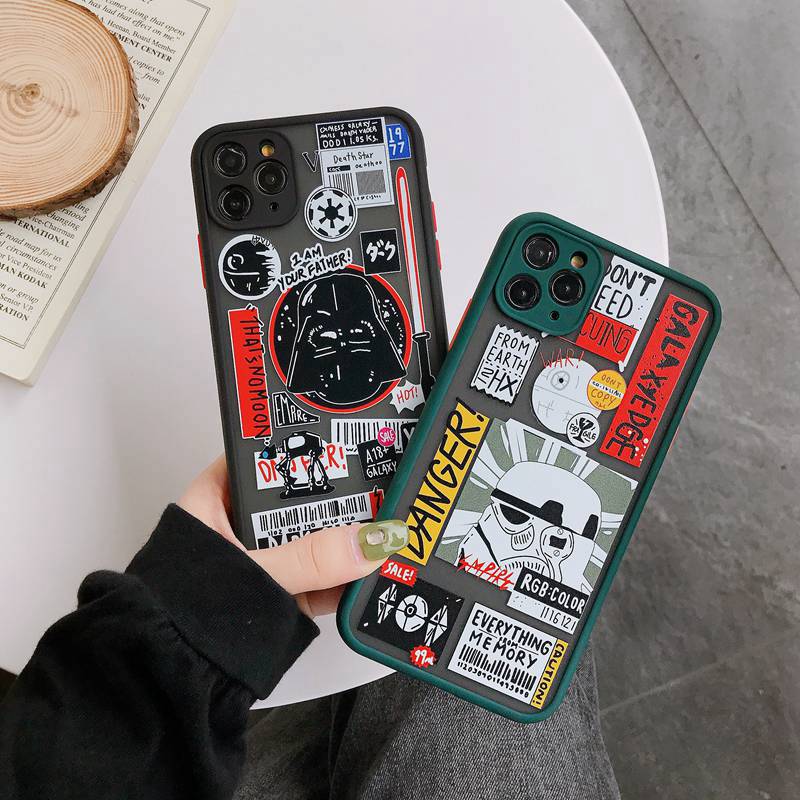 Jedi Knight！ Black Hard Case Apple iPhone 11 12 mini Pro Max X XR XS Max 6 6S 7 8 + Plus SE 2020 Green Color