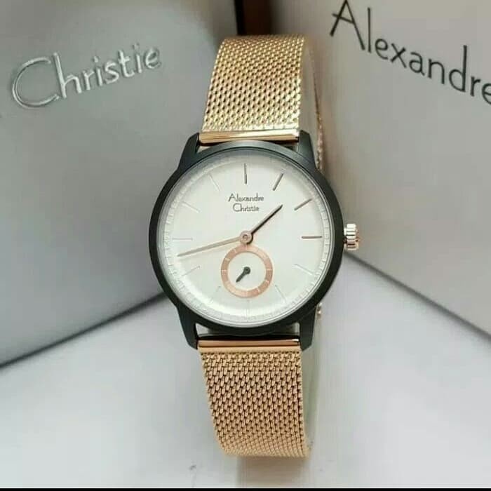 JAM TANGAN WANITA ALEXANDRE CHRISTIE AC 6498 RANTAI PASIR ORIGINAL GARANSI RESMI 1 TAHUN