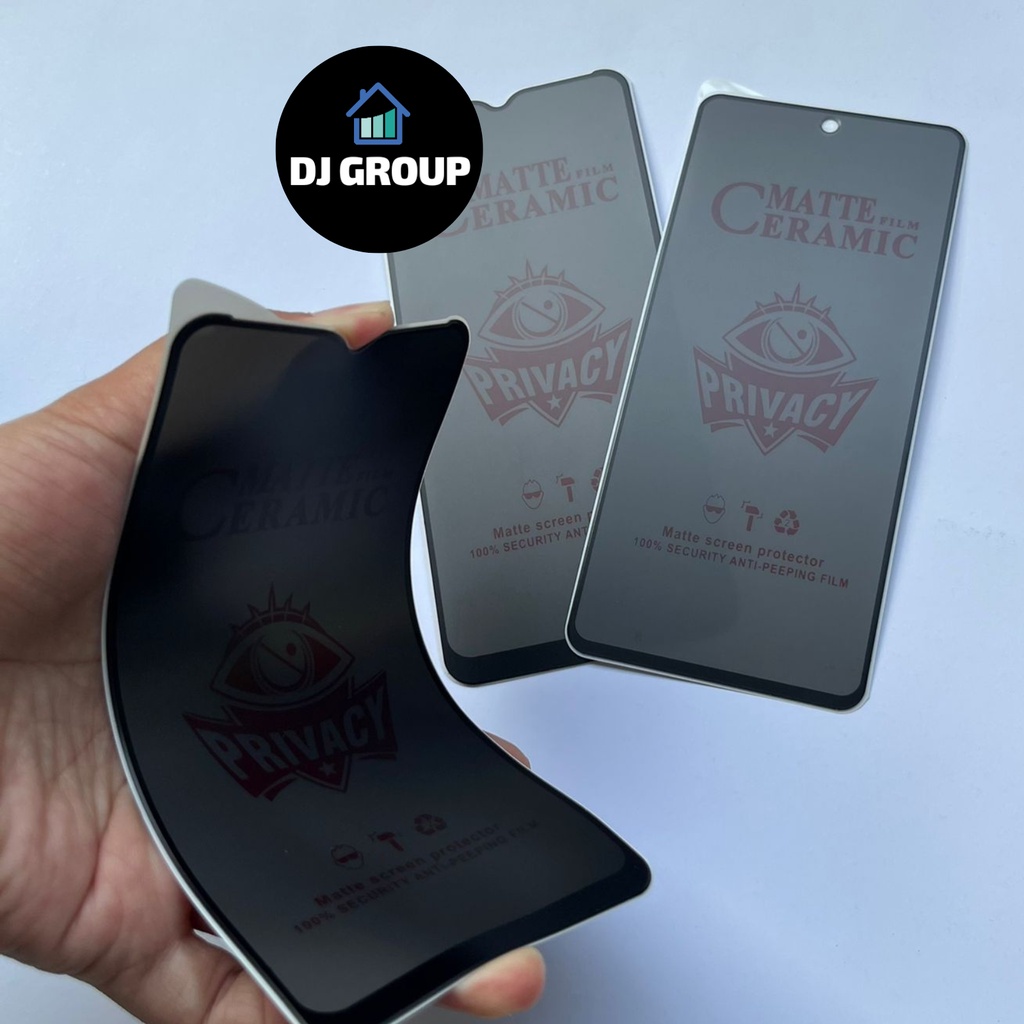 Ceramic Matte Privasi Samsung A01 M01 Core A02 M02 A02S M02S A12 M12 J2 Prime Grand J3 J5 J7