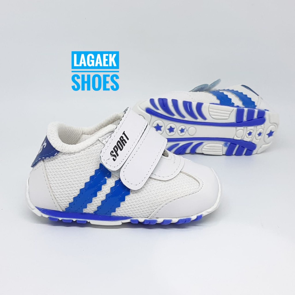 Sepatu Anak Laki Laki Sport Velcro Usia 1 2 3 Tahun Reject Minus Layak Pakai Harga Miring [SEPATU ANAK REJECT]