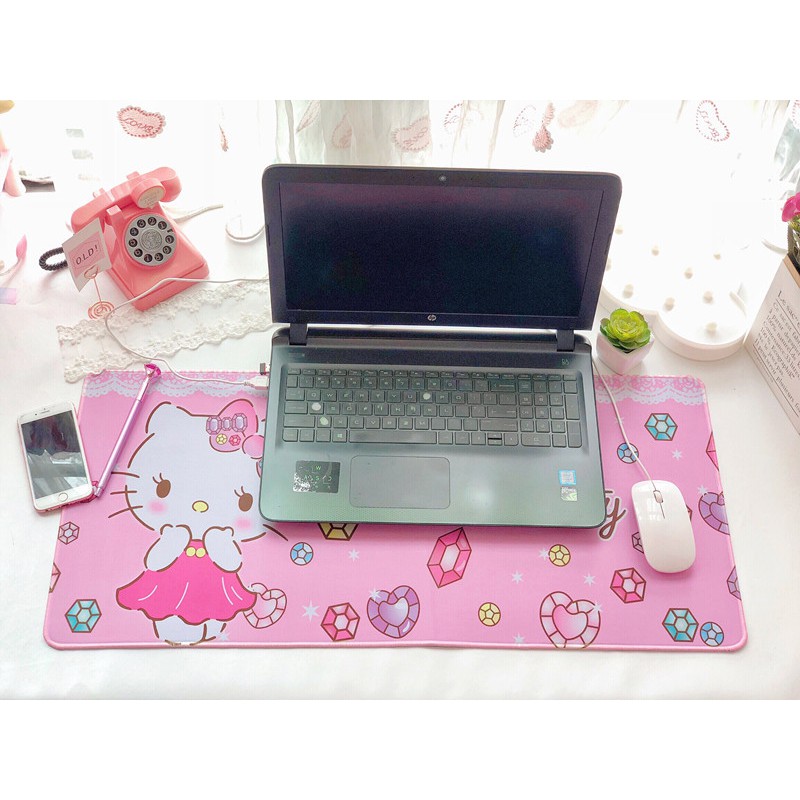 Mousepad Alas keyboard komputer Hello Kitty My Melody Doraemon Snoopy mouse pad part 1