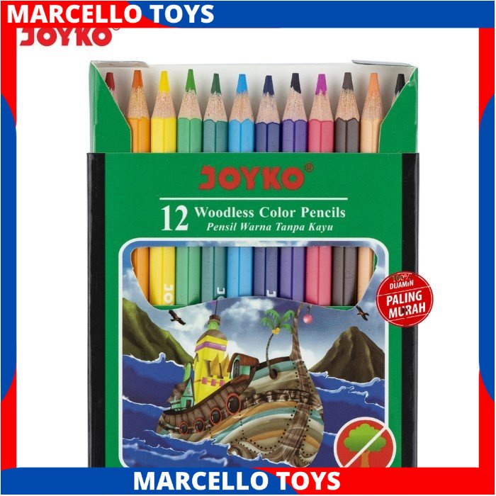 

Pensil Warna Joyko 12 Warna ukuran Pendek CP-107 PROMOSI MURAH