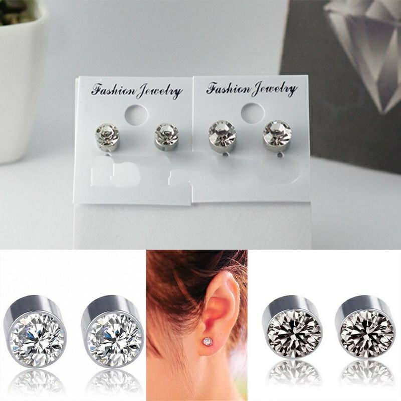 Ready Anting Magnet Permata Anting Pria Wanita anting magnet