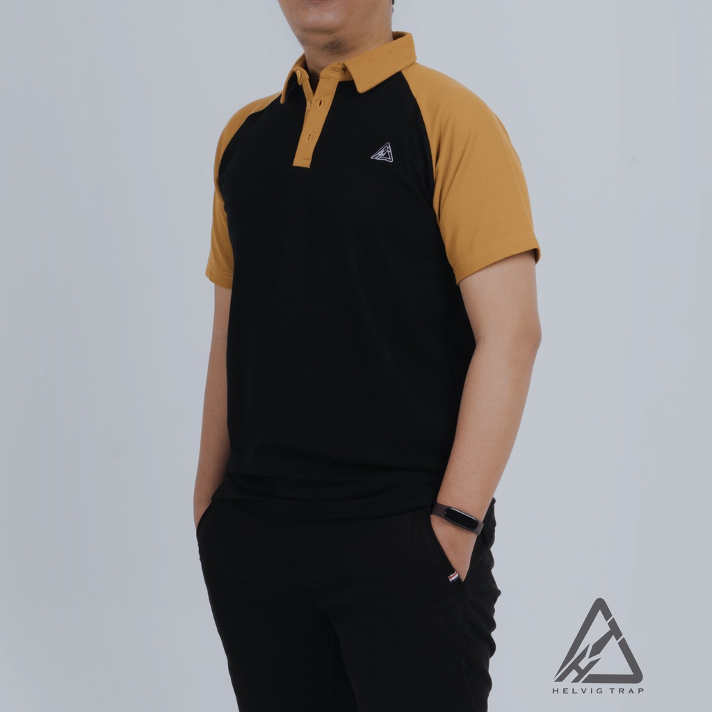 Kaos Polo Shirt Pria Premium Kaos Kerah Premium M L XL Royal Navy business helvig trap