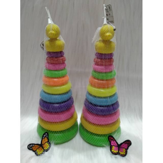 Mainan Bayi Menara Ring Donat
