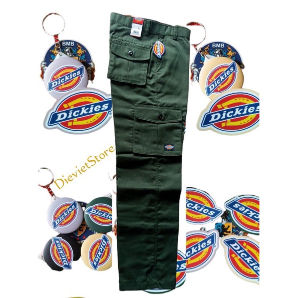 CARGO PANJANG DICKIES STANDAR FREE STICKER + GANTUNGAN PIN DICKIES