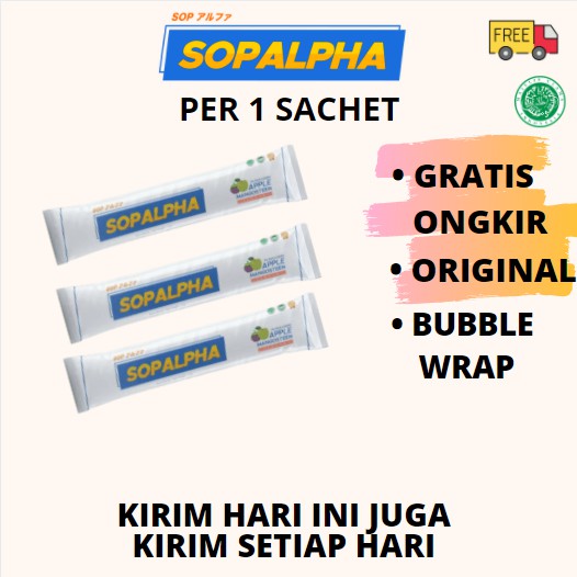 SOPALPHA ECERAN PER 1 SACHET IMMUN BOOSTER ORI BPOM KESEHATAN HALAL OFFICIAL ECER kristashellania