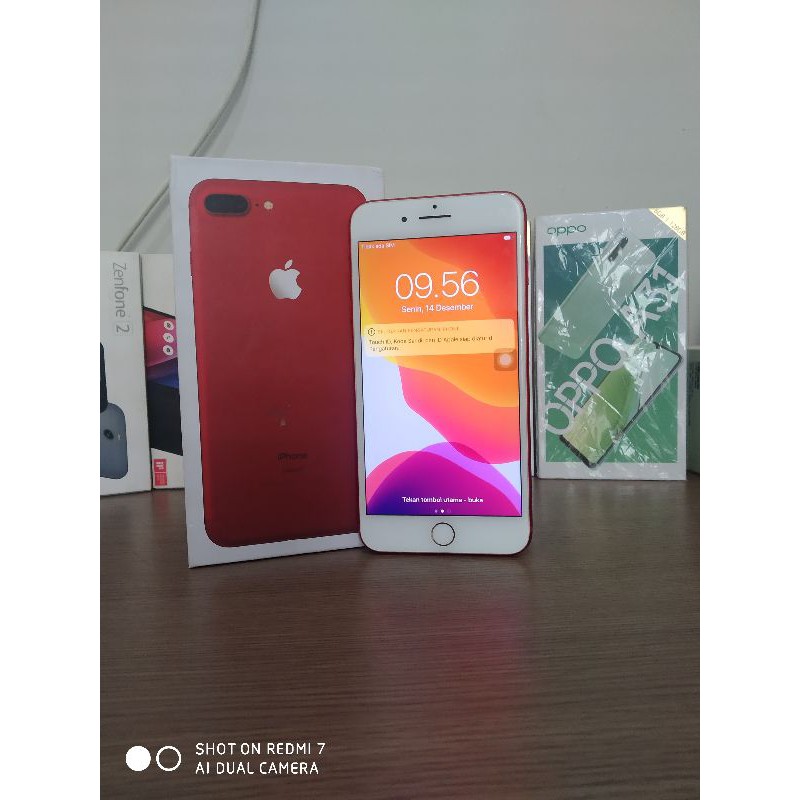 Jual handphone Hp bekas iPhone 7 plus 128gb fullset second seken berkualitas