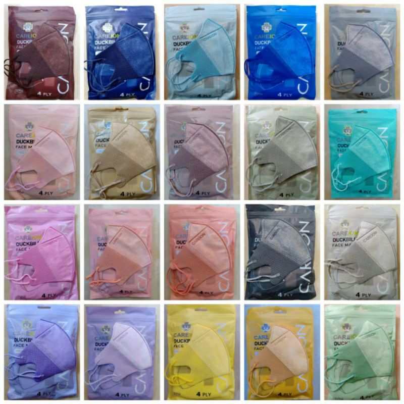 Masker DUCKBILL careion embos10 pcs 4ply murah