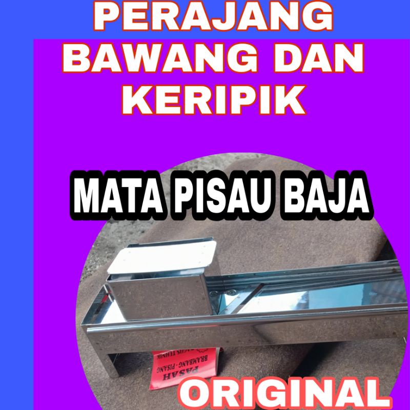 Perajang bawang pengiris bawang dan keripik pisang pemotong bawang merah stainless