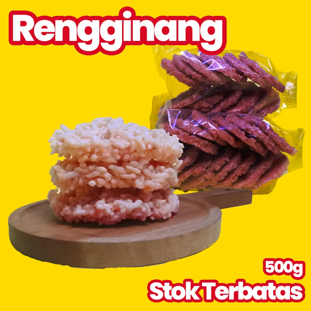 Bagea Foods Rengginang/Ranginang/Rangginang Mentah Rasa Terasi 500gr Asli Ciparay