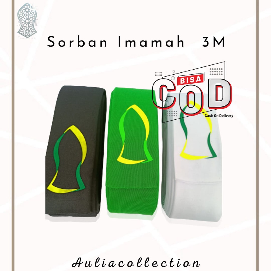Sorban Imamah Panjang 3 meter Dan 5 Meter Sorban Rida Sorban Peci Imamah