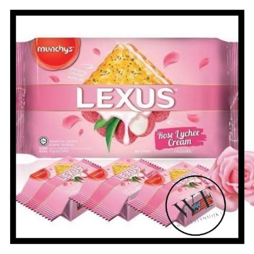 

Munchys Lexus Lychee cream/ biskuit dengan krim leci/ cracker 190g