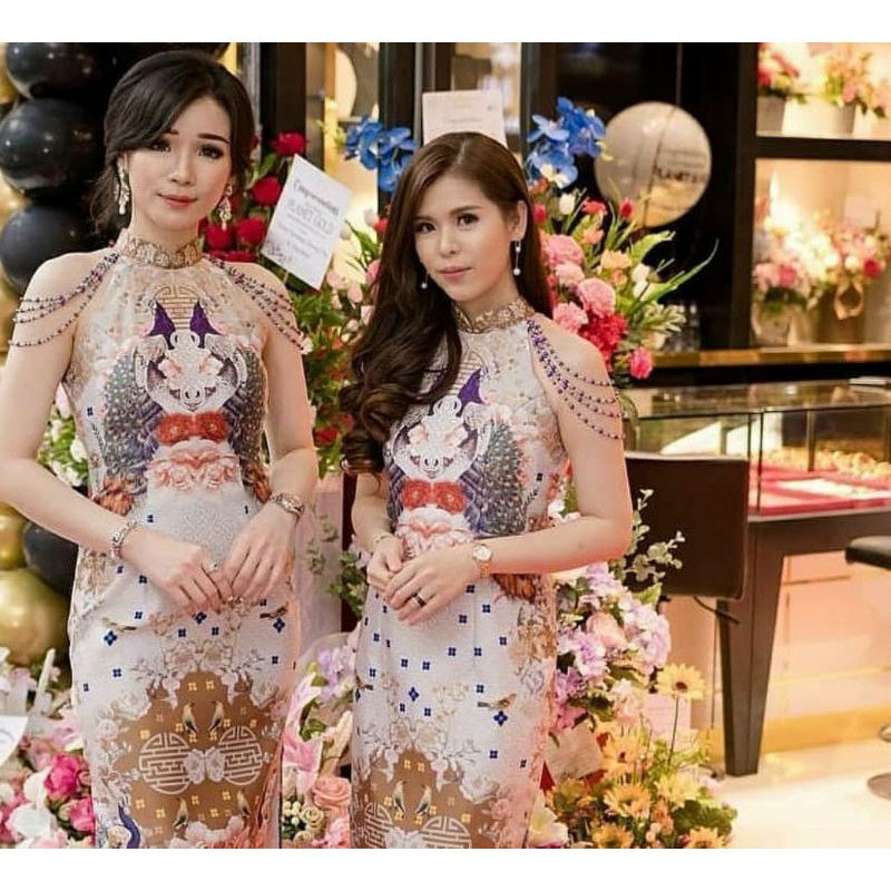 Jual Koleksi Qipao Cheongsam Couple Imlek Cny Mote Import Satin Premium Shopee Indonesia 