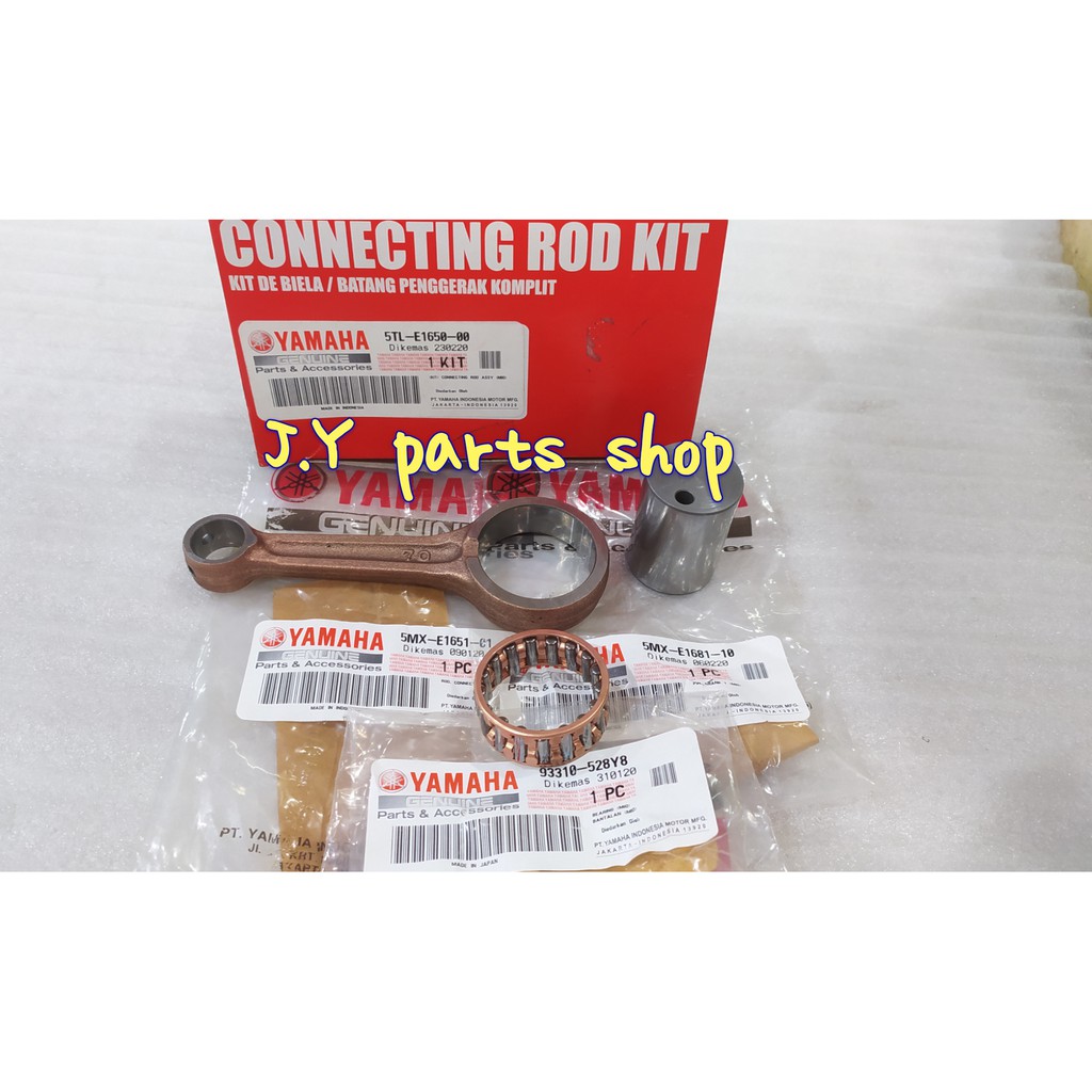 CONECTING CON ROD STANG PISTON SEHER MIO LAMA SPORTY SMILE SOUL FINO KARBU PNP NOUVO ORIGINAL YGP 5TL-E1650-00