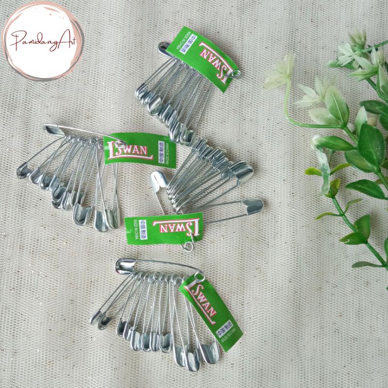 Peniti Renteng Swan 12pcs / Peniti Hijab Renceng