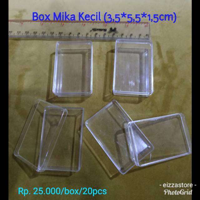 

BOX MIKA 20pcs/box (size 35*55*15mm) Made in china
