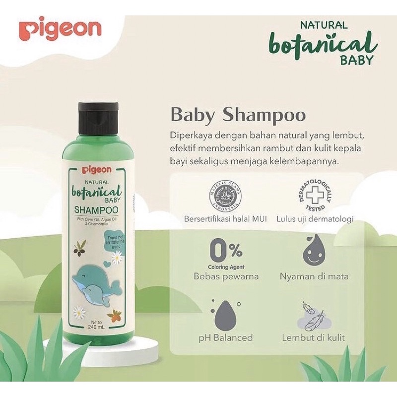 Pigeon natural botanical baby shampoo 240ml