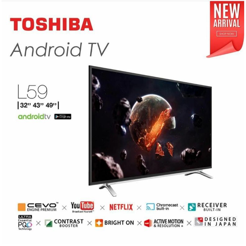 TV LED TOSHIBA 32L5995 / 32L 5995 / 32 L 5995 / 32l5995 SMART ANDROID TV