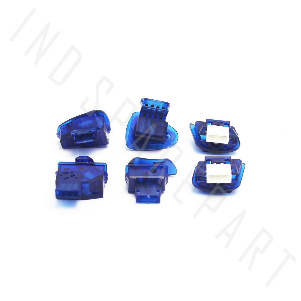 Saklar Tombol Starter-Sein Transparan Biru 6 Pcs Revo Absolute/Beat FI-Pop-eSP-Street/Blade