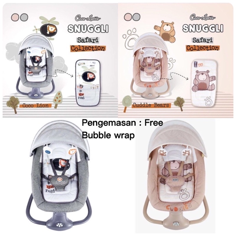 Ayunan Bayi Elektrik Cocolatte Snuggli Swing Automatic Ayunan bayi otomatis BABY SWING coco latte snuggli/Bouncer Rocker bayi