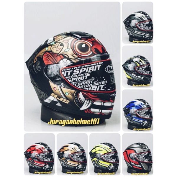 helm full face njs zx 1 motif original