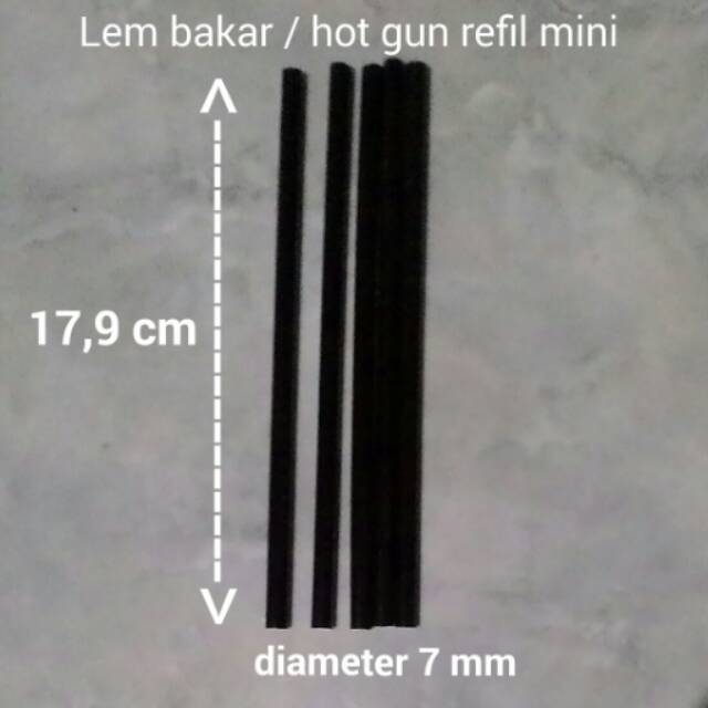 

Lem bakar - hot gun refill black per 1 pcs