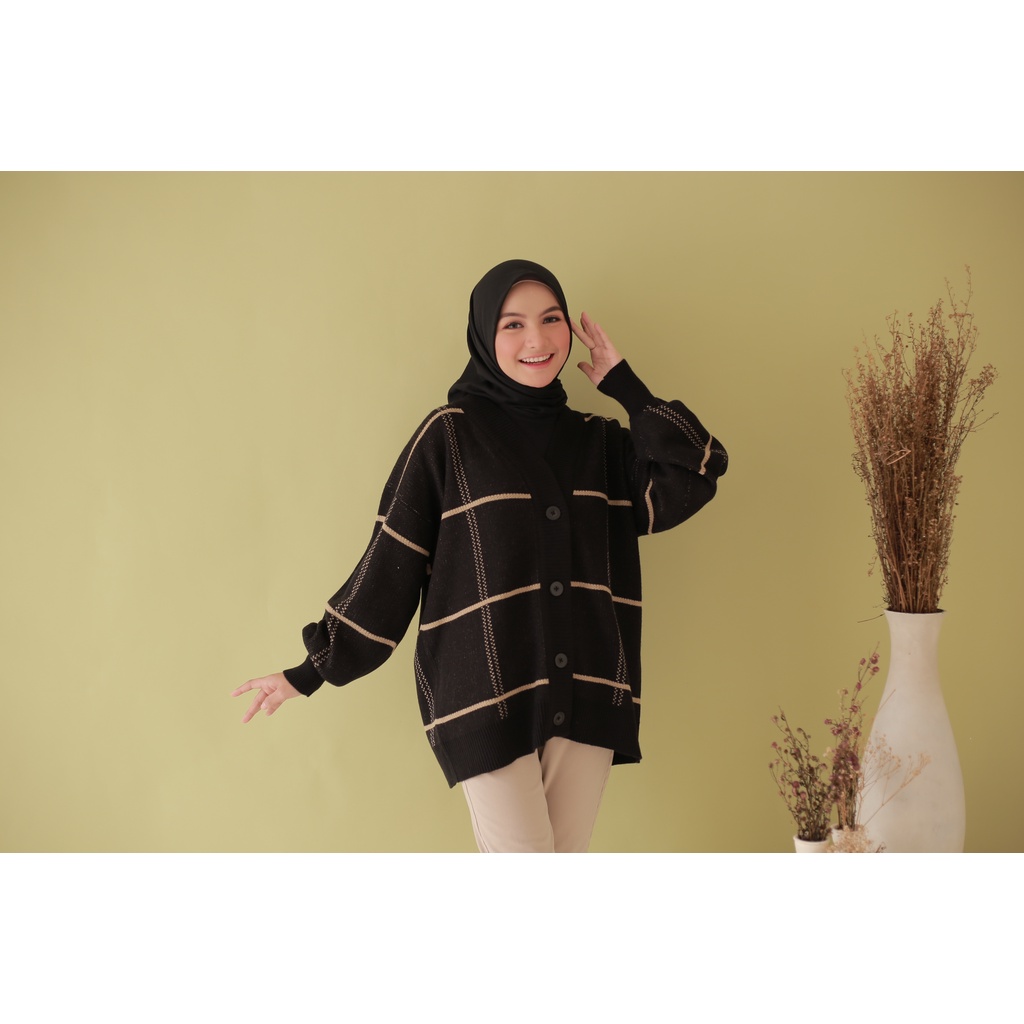 Cardigan Rajut Wanita - Premium Cardigan - Bianca Knit Premium By Unique Craft_Bdg