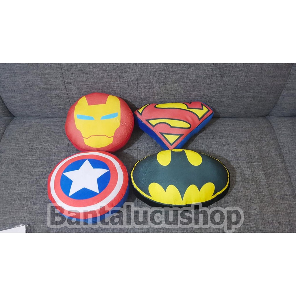 Bantal Superhero Avenger, Marvel, Dc / Bantal Print Superhero Lembut / Bantal Sofa Superhero