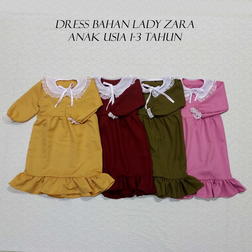 Dress Anak Perempuan Usia 1 sampai 3 Tahun Lady Zara