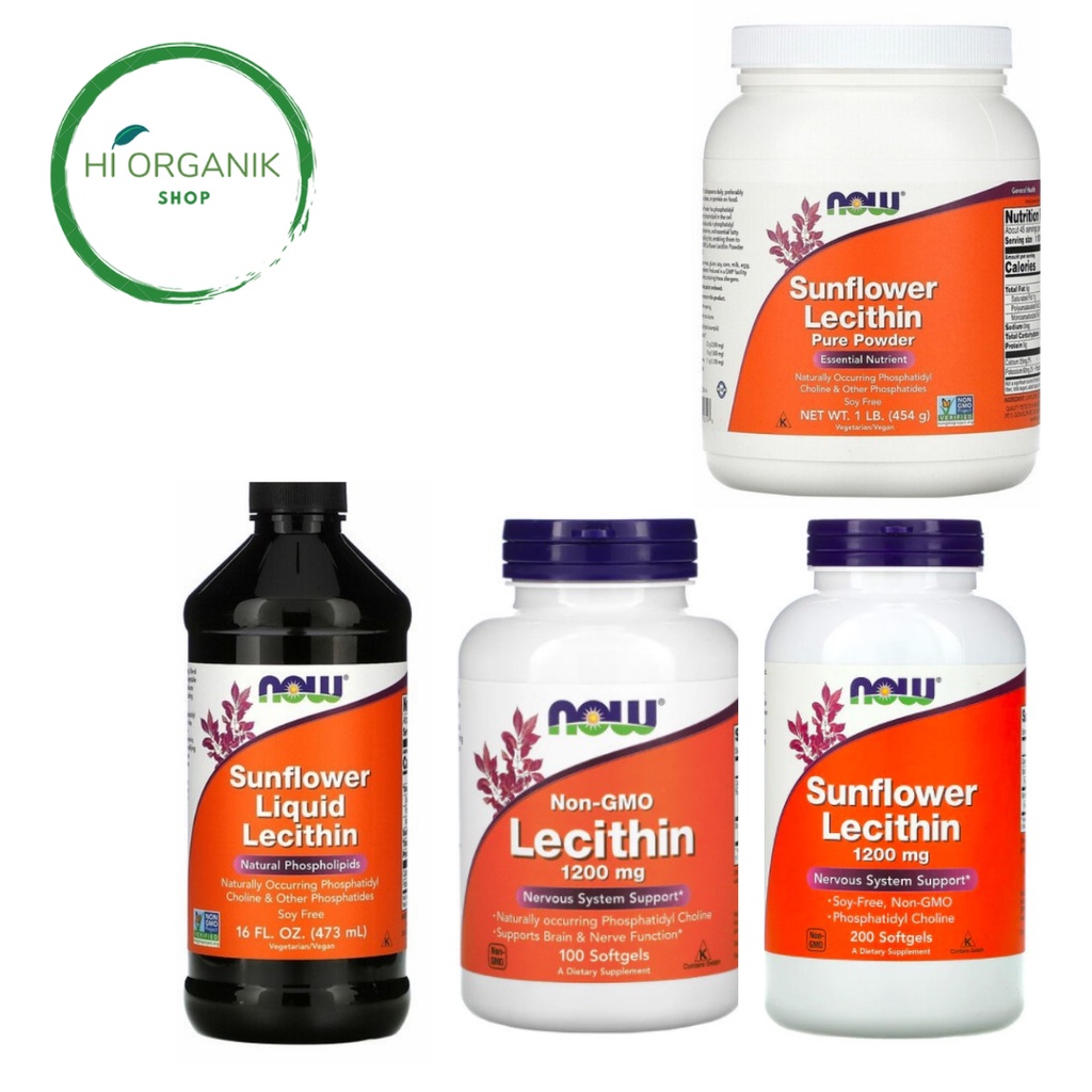 Now lecithin 1200 mg 200 Caps ; Now Foods Lecithin 1200 mg 100 Softgels ; Now Foods Sunflower Lecith