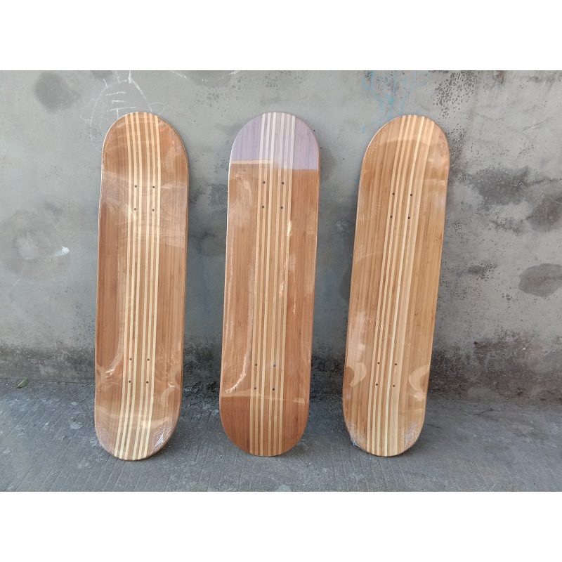 Papan skateboard Bahan Serat Bambu Dengan Kaca