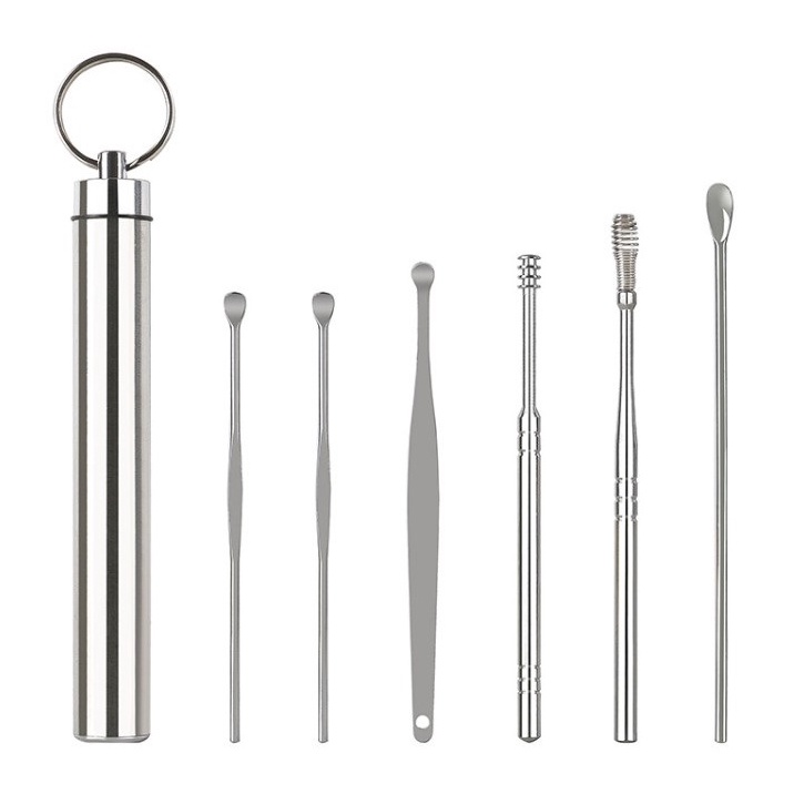 Set Alat Pembersih Telinga -  Korek Kuping Stainless