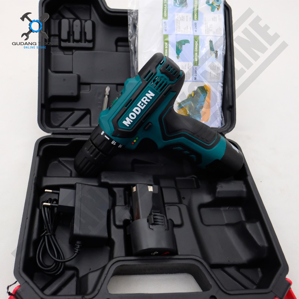 Mesin Bor CORDLESS 10mm MODERN X MAILTANK M12 SH191 12V / Mesin Bor Tangan BATERAI BATERRY 10 mm M 12 SH 191 / Cordless Drill M-12 SH-191