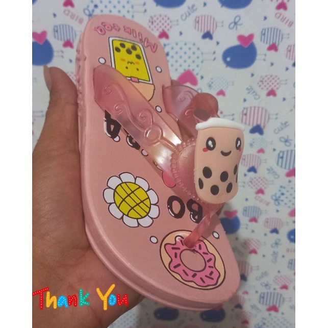 sandal jepit anak cewek karakter boba