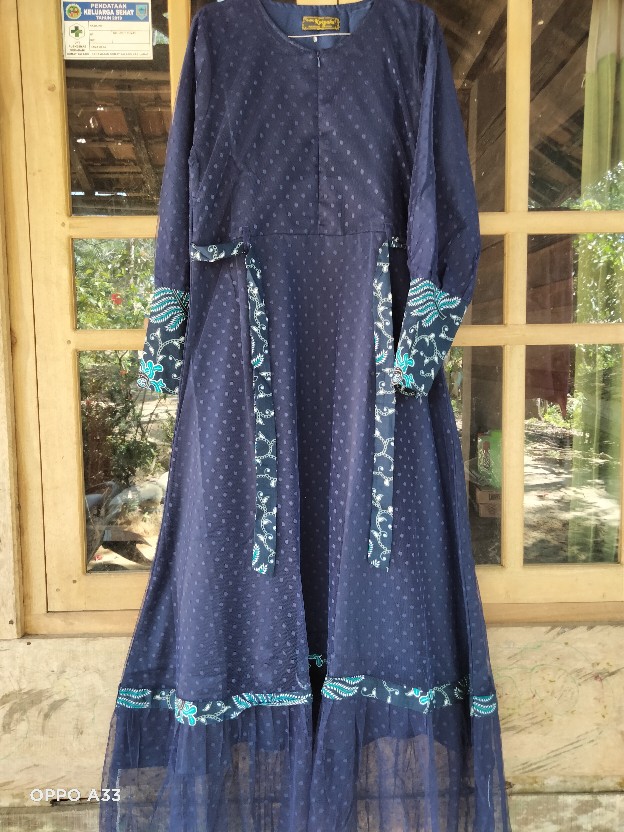 Maura Couple - Sania Ruffle Batik Couple Ori Ndoro Jowi Garansi Termurah Shopee - Batik Modern Solo