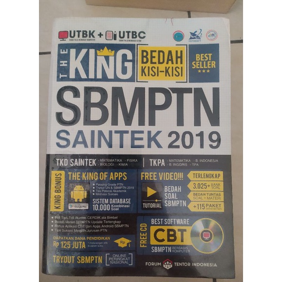 PRELOVED Buku THE KING Bedah Kisi-Kisi SBMPTN + UM MANDIRI SAINTEK 2019