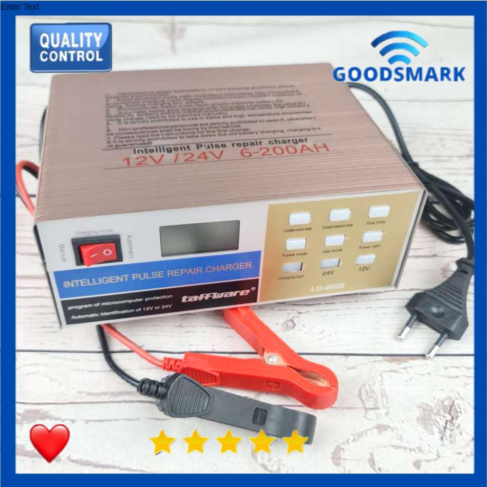 Taffware Charger Aki Mobil Lead Acid Battery 12V/24V 200AH - LD-002S